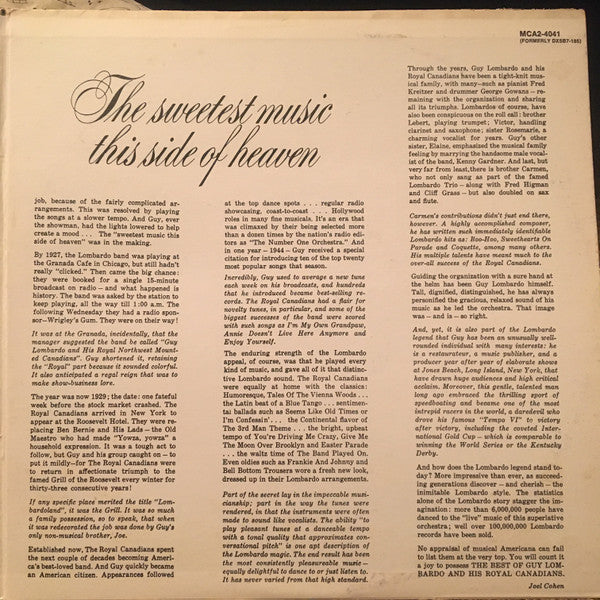 Guy Lombardo And His Royal Canadians - The Best Of Guy Lombardo And His Royal Canadians (Vinyl) (2 LP) Image