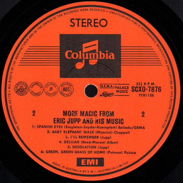 Eric Jupp And His Music - More Magic From Eric Jupp And His Music (Vinyl) Image