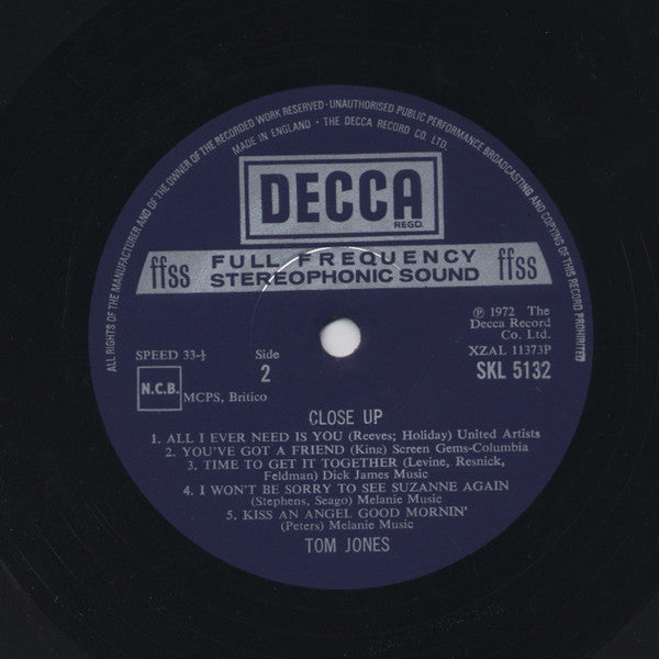 Tom Jones - Close Up (Vinyl) Image