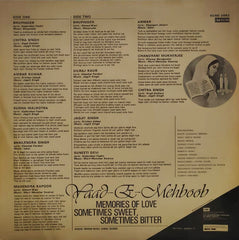 Various - Yaad-E-Mehboob (Memories Of Love Sometimes Sweet, Sometimes Bitter) (Vinyl) Image