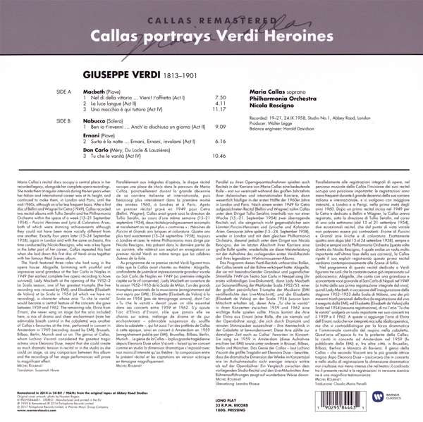 Maria Callas, Giuseppe Verdi - Callas Portrays Verdi Heroines (Vinyl)