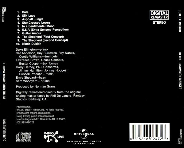 Duke Ellington - In The Uncommon Market (CD) Image