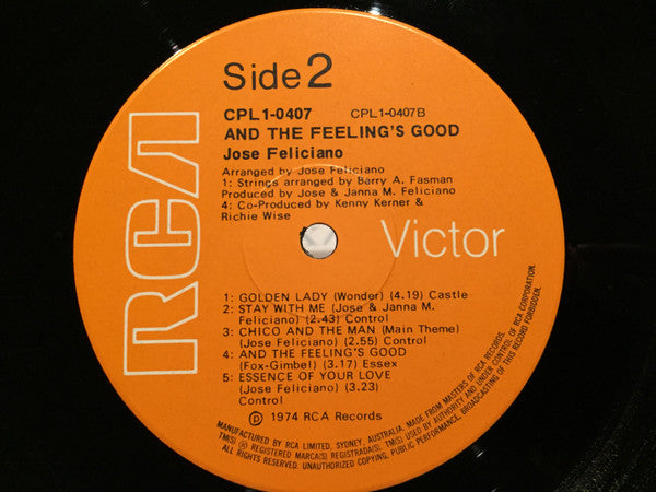 José Feliciano - And The Feeling's Good (Vinyl)