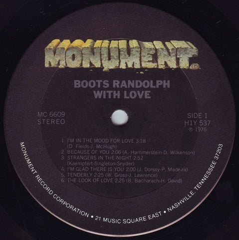 Boots Randolph - ... With Love (Vinyl)