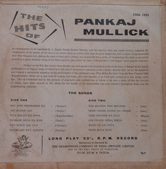Pankaj Mullick - The Greatest Hits Of Pankaj Mullick (Vinyl)
