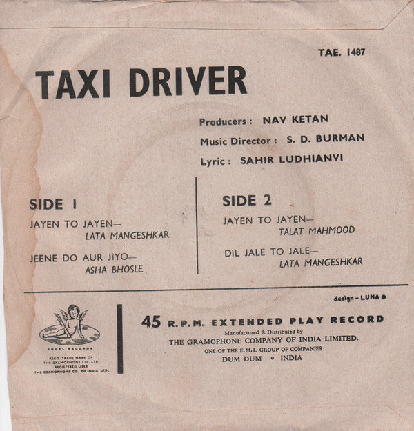 S. D. Burman - Taxi Driver (45-RPM)