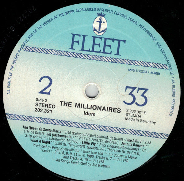 Millionaires (2), The - The Millionaires (Vinyl) Image