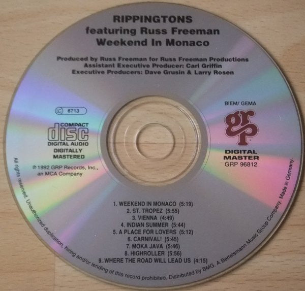 Rippingtons, The Featuring Russ Freeman (2) - Weekend In Monaco (CD) Image