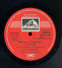 Nikhil Banerjee - From The Concert Hall (Vinyl)