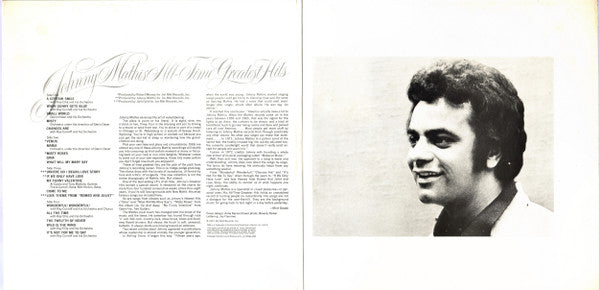 Johnny Mathis - Johnny Mathis' All-Time Greatest Hits (Vinyl) (2 LP) Image