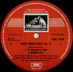 Yehudi Menuhin - Ravi Shankar - Jean-Pierre Rampal - Improvisations - West Meets East - Album 3 (Vinyl) Image