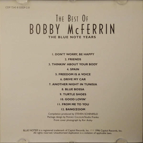 Bobby McFerrin - The Best Of Bobby McFerrin (CD) Image