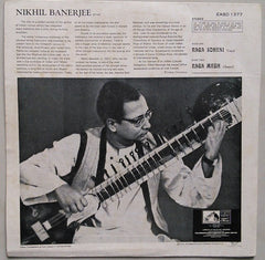 Nikhil Banerjee - Raga Soheni, Raga Megh (Vinyl) Image