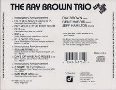 Ray Brown Trio Featuring Gene Harris & Jeff Hamilton - Bam Bam Bam (CD) Image