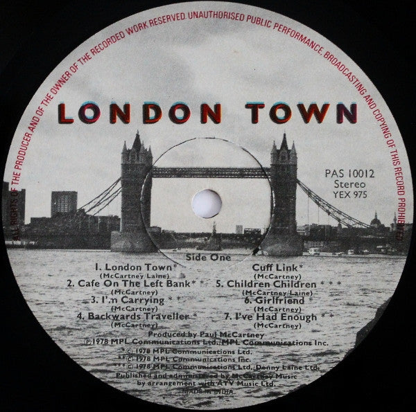 Wings (2) - London Town (Vinyl)