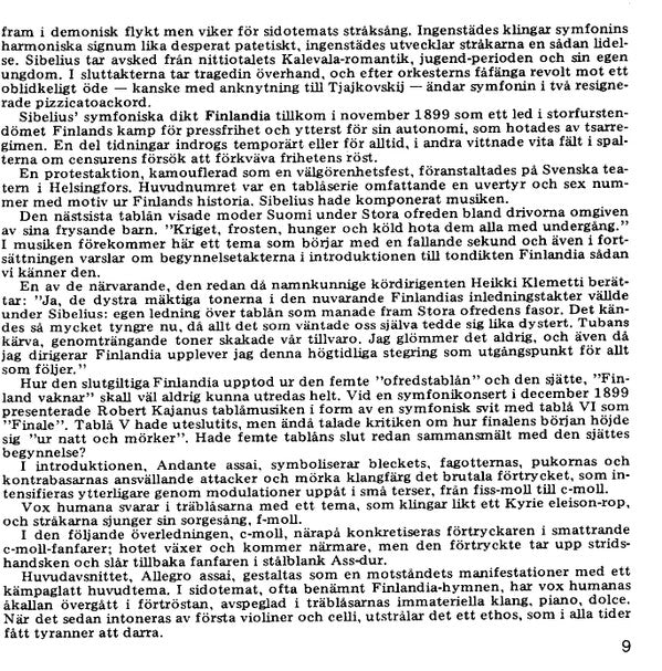 Jean Sibelius, GÃ¶teborgs Symfoniker / Neeme JÃ¤rvi - Symphony Nr. 1 E Minor Op. 39 / Finlandia Op. 26:7 (CD) Image
