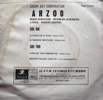 Shankar-Jaikishan - Arzoo (45-RPM)