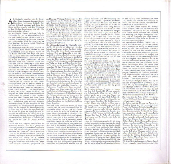 ChÅ“ur Des Moines De L'abbaye De Fontgombault - Gregorianischer Choral = Gregorian Chant = Chant GrÃ©gorian - Benediktinerabtei Notre-Dame De Fontgombault (Vinyl) Image