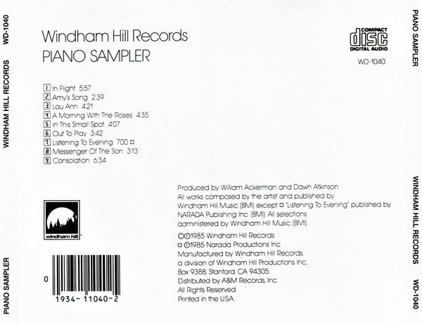 Various - Windham Hill Records Piano Sampler (CD)