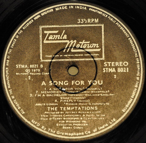 Temptations, The - A Song For You (Vinyl)