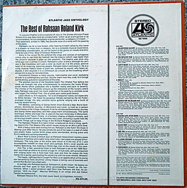 Roland Kirk - The Best Of Rahsaan Roland Kirk (Vinyl)