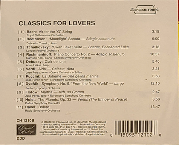 Various - Classics For Lovers (CD)