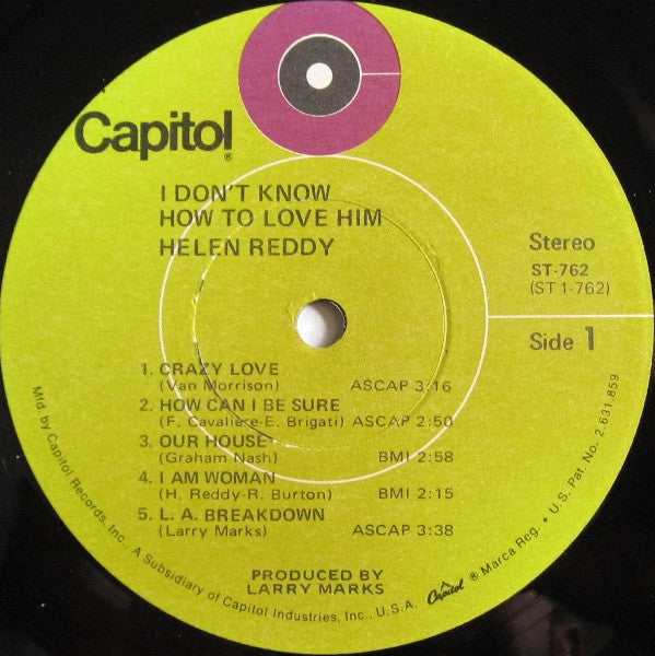 Helen Reddy - I Don't Know How To Love Him (Vinyl) Image