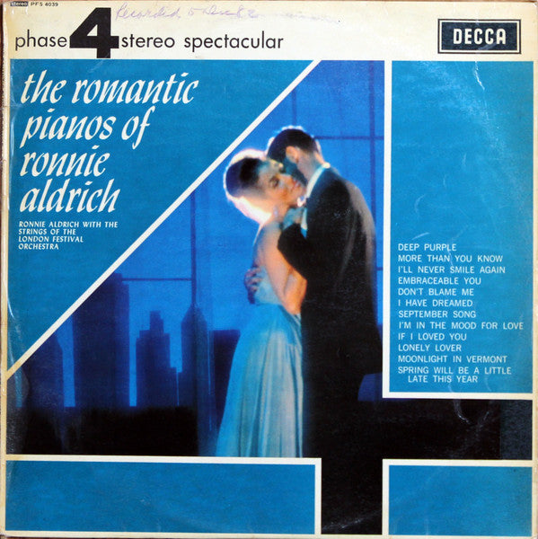 Ronnie Aldrich And His Orchestra - The Romantic Pianos Of Ronnie Aldrich (Vinyl) Image