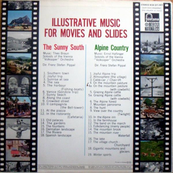 Theo Braun, Franz Stefan Pippal, Ernst Haflinger, Wiener Volksopernorchester - Illustrative Music For Movies And Slides / Illustrationsmusik Für Film Und Diapositive (Vinyl)