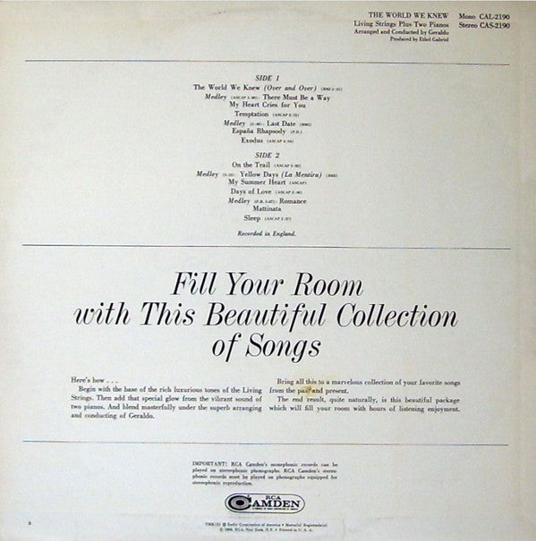 Living Strings - The World We Knew (Vinyl)