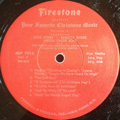 Jack Jones • Roberta Peters • Die Wiener Sängerknaben With Irwin Kostal Conducting Firestone Orchestra And Chorus, The - Firestone Presents Your Favorite Christmas Music Volume 6 (Vinyl)