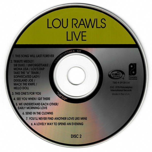 Lou Rawls - Live (CD) (2 CD) Image