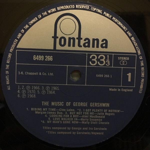 Various - The Music Of George Gershwin (Vinyl) (2 LP) Image
