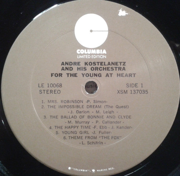 André Kostelanetz And His Orchestra - For The Young At Heart (Vinyl)