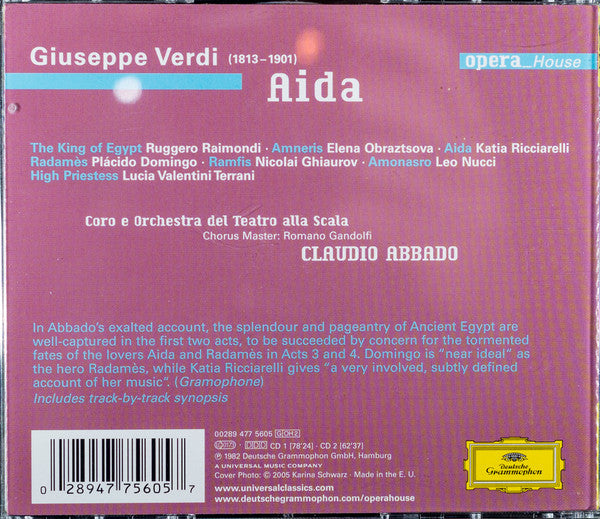 Giuseppe Verdi / Katia Ricciarelli, Placido Domingo, Leo Nucci, Elena Obraztsova, Claudio Abbado - Aida (CD) (2)