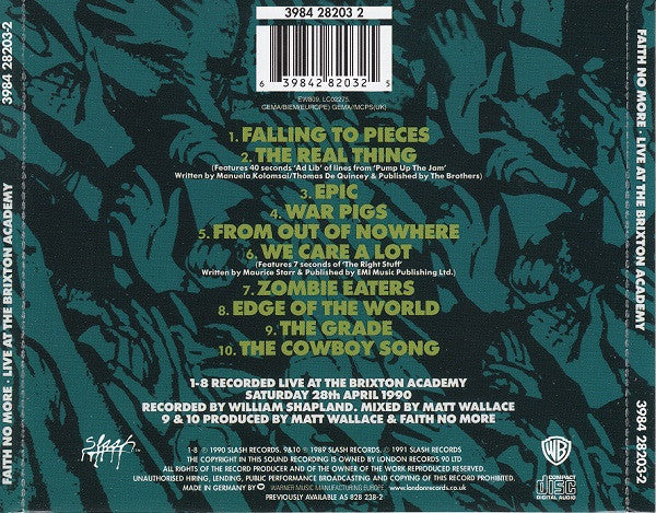 Faith No More - Live At The Brixton Academy (CD)