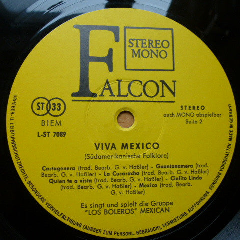 Los Boleros (2) - Viva Mexico - Südamerikanische Folklore (Vinyl)