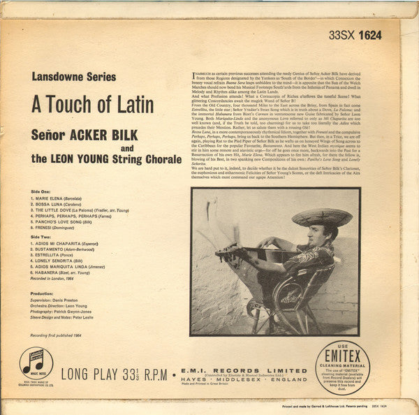 Acker Bilk And Leon Young String Chorale, The - A Touch Of Latin (Vinyl)