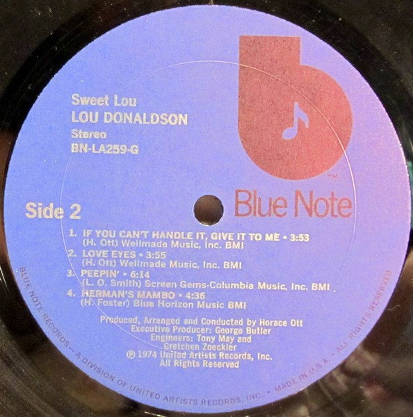 Lou Donaldson - Sweet Lou (Vinyl) Image