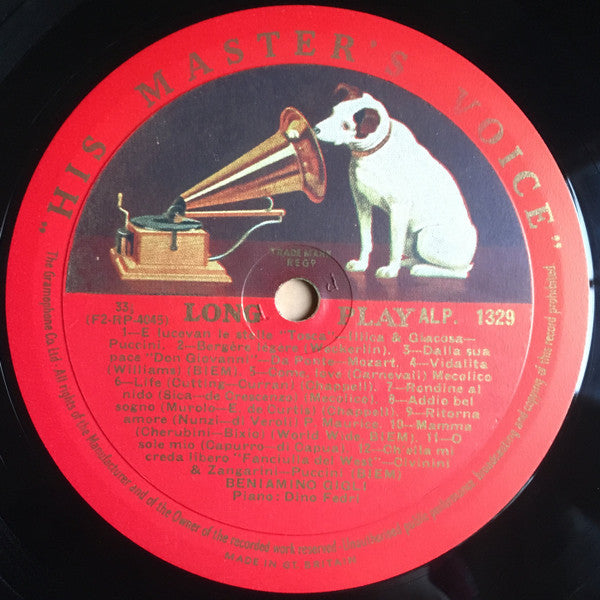 Beniamino Gigli - Gigli At Carnegie Hall (Vinyl) Image