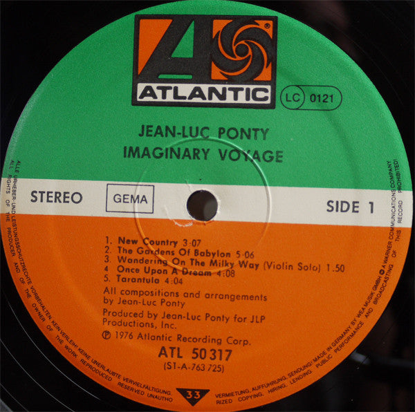 Jean-Luc Ponty - Imaginary Voyage (Vinyl)