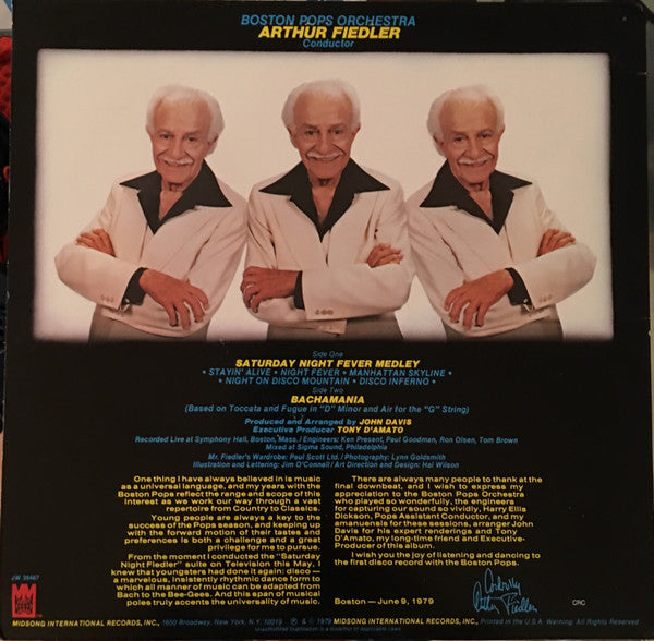 Boston Pops Orchestra, The, Arthur Fiedler - Saturday Night Fiedler (Vinyl)