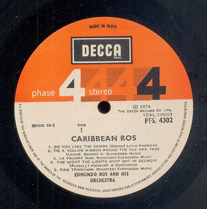 Edmundo Ros & His Orchestra - Caribbean Ros (Vinyl) Image