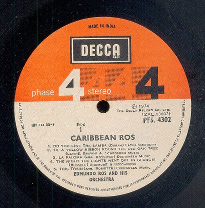 Edmundo Ros & His Orchestra - Caribbean Ros (Vinyl)