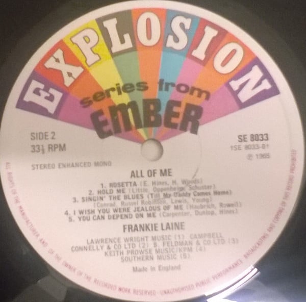 Frankie Laine - All Of Me (Vinyl)