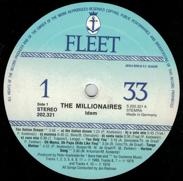 Millionaires (2), The - The Millionaires (Vinyl) Image