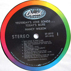 Nancy Wilson / Gerald Wilson Orchestra - Yesterday's Love Songs â€¢ Today's Blues (Vinyl) Image