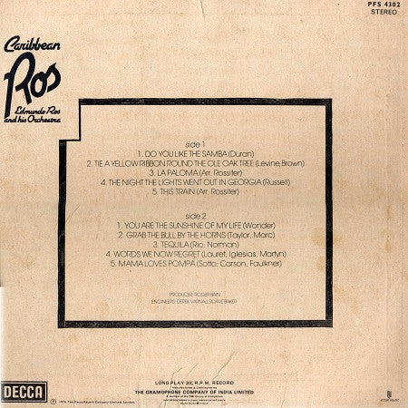 Edmundo Ros & His Orchestra - Caribbean Ros (Vinyl)