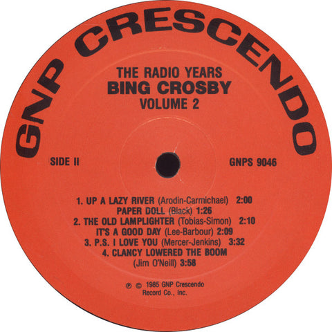 Bing Crosby - The Radio Years, Volume 2 (Vinyl) Image