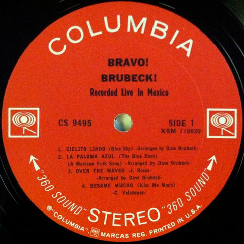 Dave Brubeck Quartet, The - Bravo! Brubeck! (Vinyl) Image